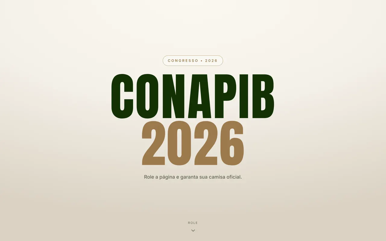 Primeira tela do site da CONAPIB 2026